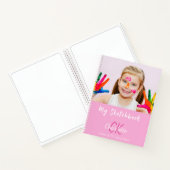 Sketchbookフォトピンクモノグラム名 ノートブック (内部)