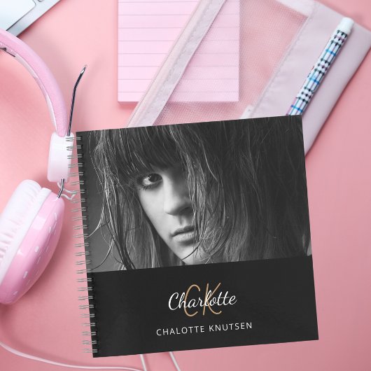 Sketchbookフォト白黒モノグラム ノートブック