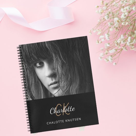 Sketchbookフォト白黒モノグラム ノートブック