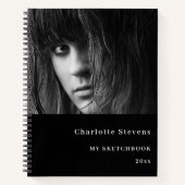 Sketchbookフォト白黒 ノートブック (正面)