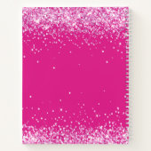 Sketchbookホットピンク紙吹雪女 ノートブック (裏面)