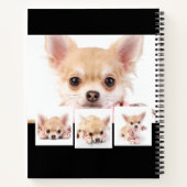 Sketchbook犬ペット白黒写真コラージュ ノートブック (裏面)