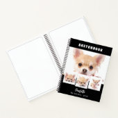 Sketchbook犬ペット白黒写真コラージュ ノートブック (内部)