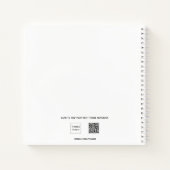 Sketchbook緑の水の色名スクリプト ノートブック (裏面)