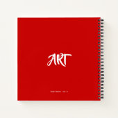 Sketchbook モダン Notebookという名前のアート ノートブック (裏面)