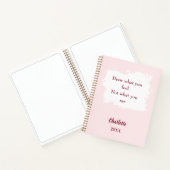 Sketchbook blush pink inspirational quote ノートブック (内部)