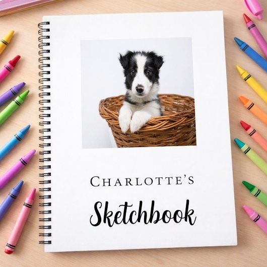 Sketchbook custom dog pet photo ノートブック