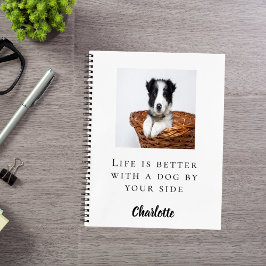 Sketchbook custom dog pet photo quote ノートブック