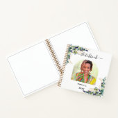 Sketchbook eucalyptus greenery金ゴールド写真 ノートブック (内部)