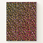 Sketchbook Leopardカラー数々のアニマルプリント ノートブック (裏面)