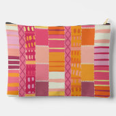 Sketchbook Marks-Textured Multicoloured Stripes アクセサリーポーチ (裏面)