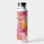 Sketchbook Marks-Textured Multicoloured Stripes ウォーターボトル (右面)