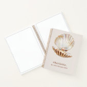 Sketchbook sea shell pearl beige モダン ノートブック (内部)