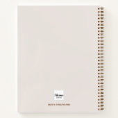 Sketchbook sea shell pearl beige モダン ノートブック (裏面)