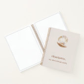 Sketchbook sea shell pearl beige モダン ノートブック (内部)