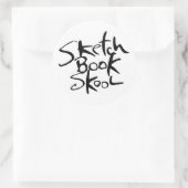 Sketchbook Skoolスタンプ ラウンドシール (バッグ)