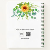 Sketchbook sunflowers eucalyptus nameスクリプト ノートブック (裏面)