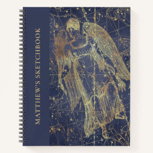 Sketchbook with Name Astrology《星座》乙女座占星術 ノートブック