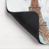 sketchedエッフェル塔のパリのよいアイディアを着色しました マウスパッド (コーナー)