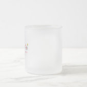 Sketched Doodle Mug with Flowers - Customizable フロストグラスマグカップ (中央)