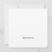 Sketched Greeting Card Black and White カード (裏面)