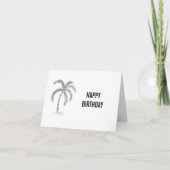 Sketched Greeting Card Black and White カード (正面)