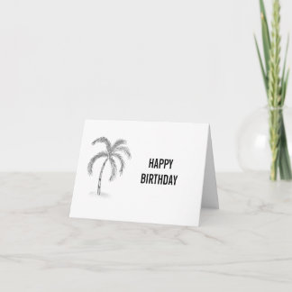 Sketched Greeting Card Black and White カード
