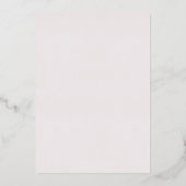 Sketched Modern Floral Wedding Foil Invitation 箔招待状 (裏面)