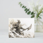 sketched representation of a Viking god ポストカード (スタンド正面)