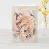 Sketched Starfishノートカ空白のード カード (黄色い花)