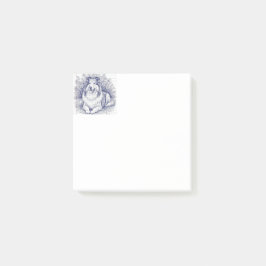 Sketched style Sheltie ポストイット