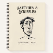 Sketches and Scribbles Notebook ノートブック (正面)