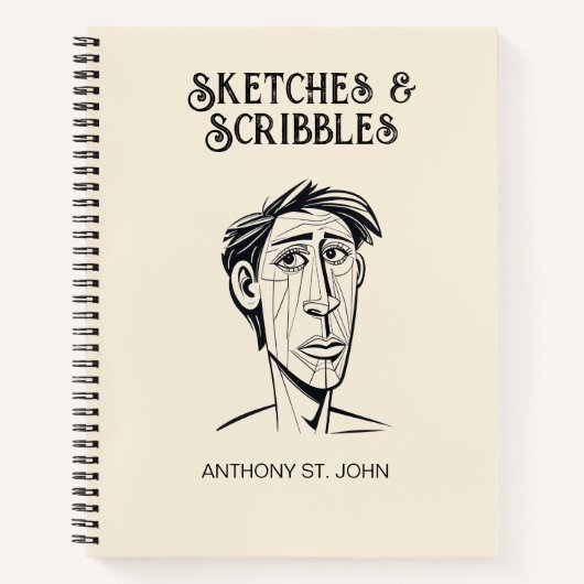 Sketches and Scribbles Notebook ノートブック (正面)