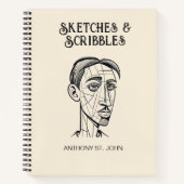 Sketches and Scribbles Notebook ノートブック (正面)