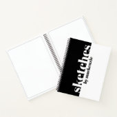 Sketches Book Large Serif パーソナライズされた Name ノートブック (内部)