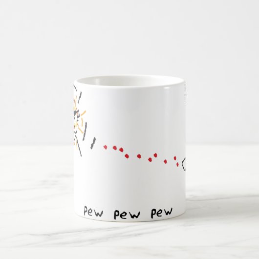 Sketchfighter 4000のアルファ コーヒーマグカップ (中央)