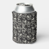 Sketchyブラックスカルシームレス壁紙 缶クーラー (缶裏面)