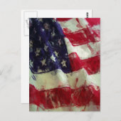 Sketchy絵を描のスタイルUSA国旗 ポストカード (正面/裏面)