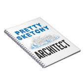Sketchy Architect Architectかわいらし Architecture Stud ノートブック (右側)