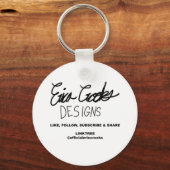 sketchy drawn cartoon face ( Erica Crooks ) キーホルダー (裏面)