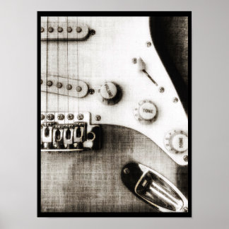 Sketchy Electric Guitarポスター ポスター