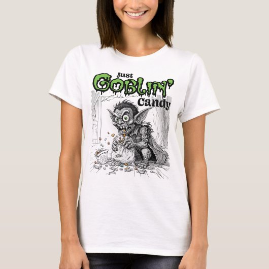 Sketchy Just Goblin' Candy Women's Tシャツ (正面)