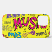 Sketchy Music Doodlesシームレスな背景 Case-Mate iPhoneケース (裏面 (横))