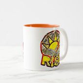 Sketchy Sun Rise ~高揚メッセージ ツートーンマグカップ (正面右)