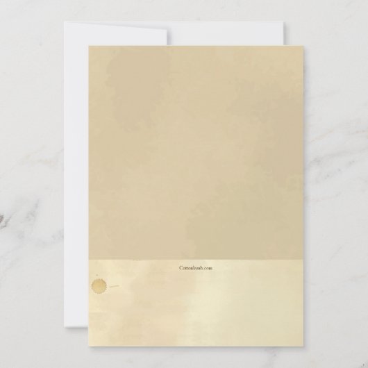 Sketchy Teddy Bear Get Well Soonカード 招待状 (裏面)