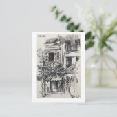 Skethbookページマラガ。マーカー ポストカード (スタンド正面)