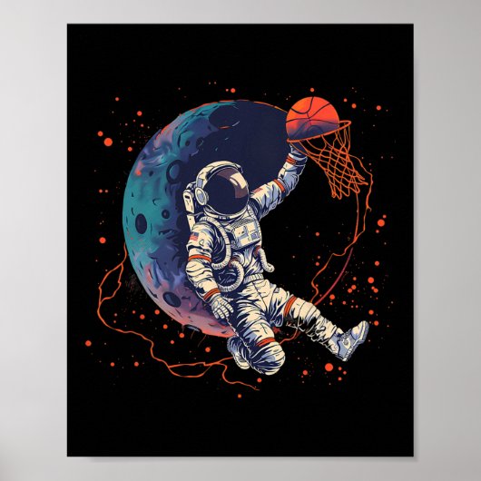Sketll 宇宙飛行士 Sketll プレイヤー アートワーク 描画  ポスター (正面)