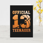 Sketll 13th Birthday Official Teenager Boy 13 Year カード (黄色い花)