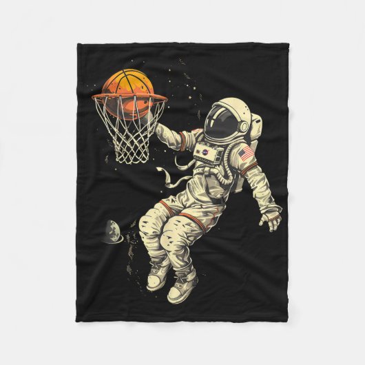 Sketll Astronaut Drawing Sketll Lover Slam Dunk  フリースブランケット (正面)