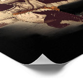 Sketll Bear Artwork Temple Drawing Sketll Lover  ポスター (角)